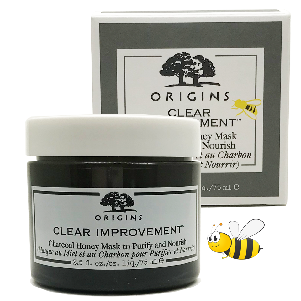 ORIGINS Clear Improvement Active Charcoal Honey Mask to Purify and Nourish (75ml)