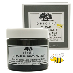 ORIGINS Clear Improvement Active Charcoal Honey Mask to Purify and Nourish (75ml)